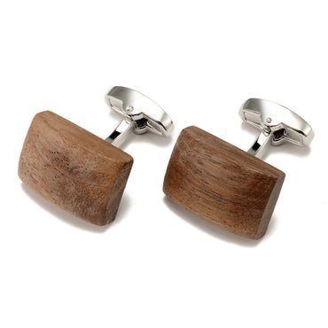 Walnut Wood Cufflinks For Mens
