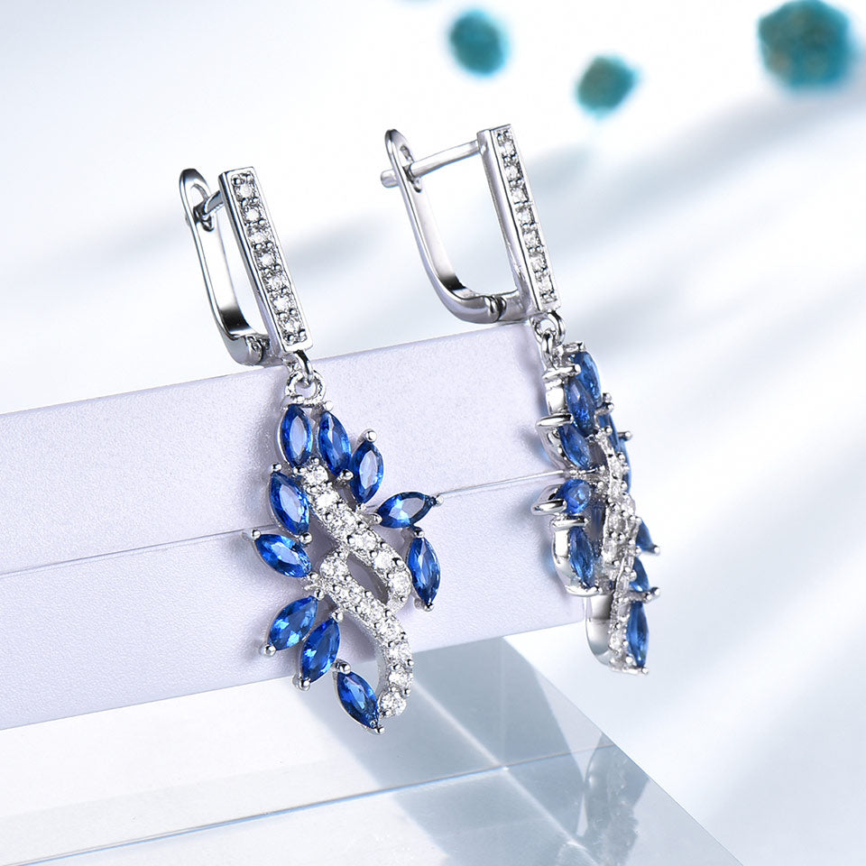 Clip Earrings Created  Gemstone