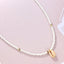 Rhinestone Shell Choker Pendant