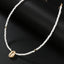 Rhinestone Shell Choker Pendant