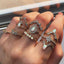 Midi Moon Rings Set