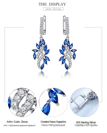 Clip Earrings Created  Gemstone