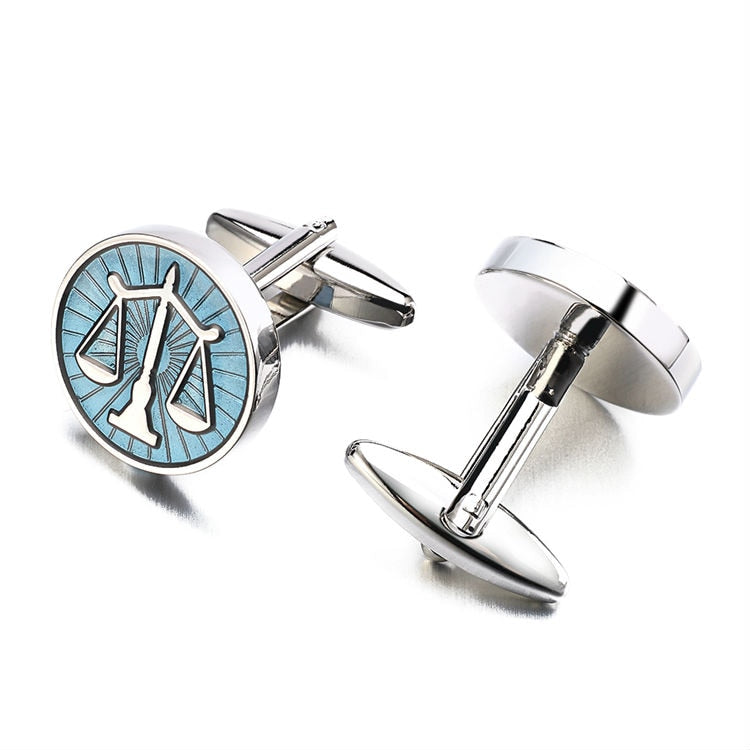 Cufflinks Lepton Stainless Steel Round