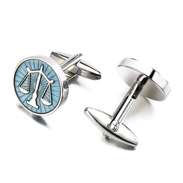 Cufflinks Lepton Stainless Steel Round