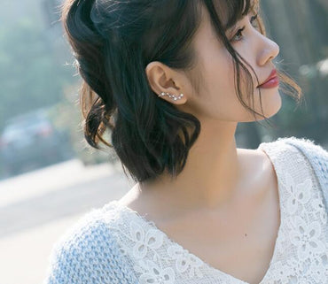 Stone Climber Cuff Clip Earrings