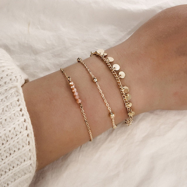 r Women Handmade Round Braclets