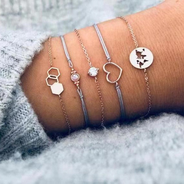 r Women Handmade Round Braclets