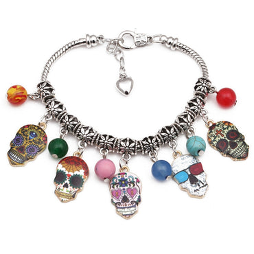 Punk Charm Bracelet Beaded