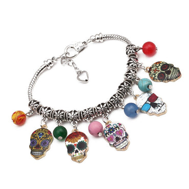 Punk Charm Bracelet Beaded