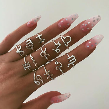 Midi Moon Rings Set