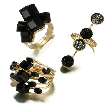 Opening Knuckle Finger Midi Rings