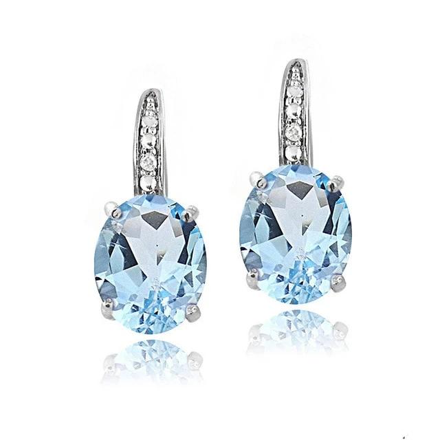 Gemstone Wedding Earrings