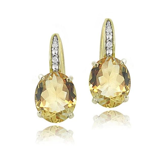 Gemstone Wedding Earrings