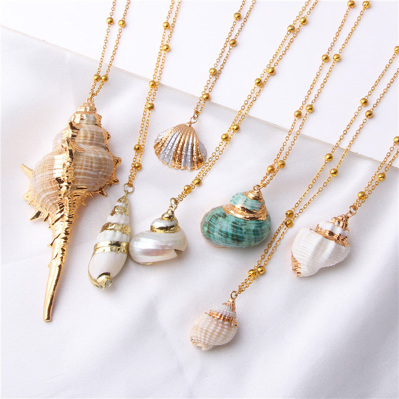Beach Shell Pendant Necklace