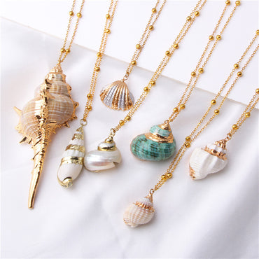 Beach Shell Pendant Necklace
