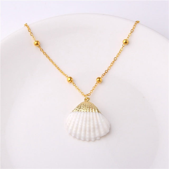 Beach Shell Pendant Necklace