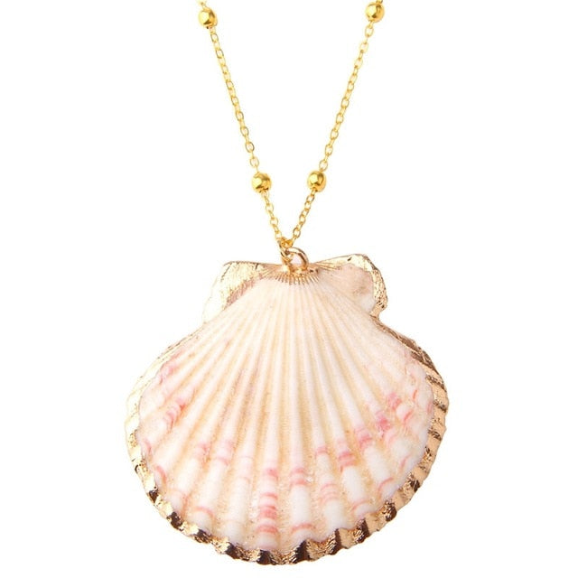 Beach Shell Pendant Necklace