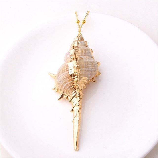 Beach Shell Pendant Necklace