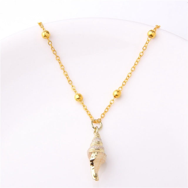 Beach Shell Pendant Necklace