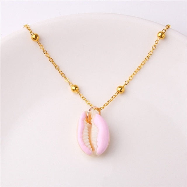 Beach Shell Pendant Necklace