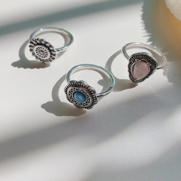 Stone Metalic Fashion Finger Rings