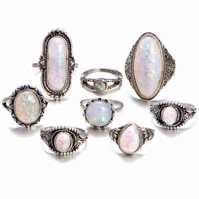 Stone Metalic Fashion Finger Rings