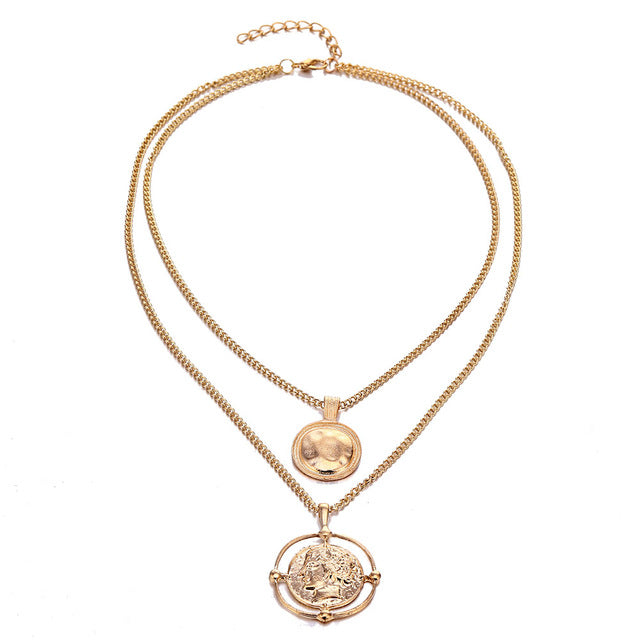 Double-Layer Necklace Retro