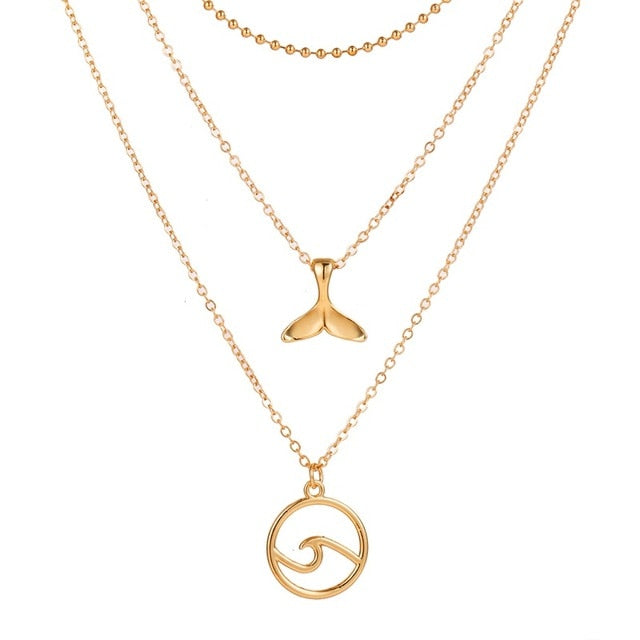 Double-Layer Necklace Retro