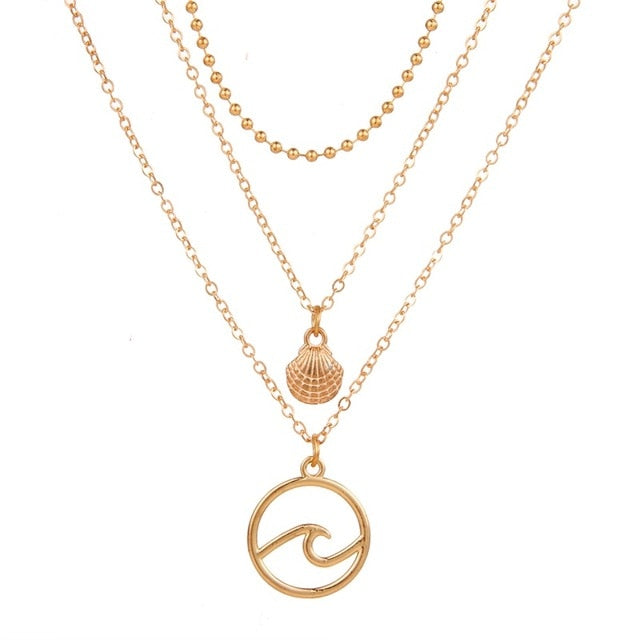 Double-Layer Necklace Retro