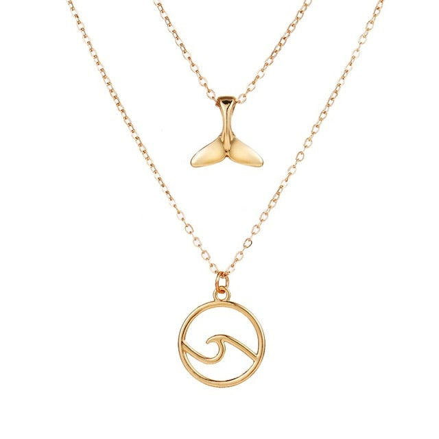 Double-Layer Necklace Retro