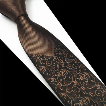 Man Floral Dot Slim Tie
