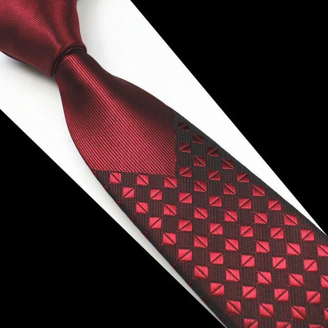 Man Floral Dot Slim Tie