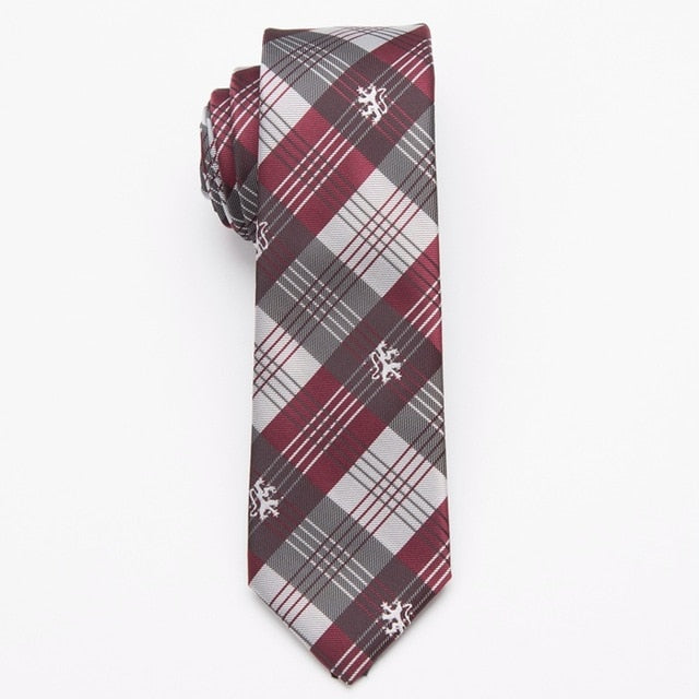 Men Skinny Polyester Tie