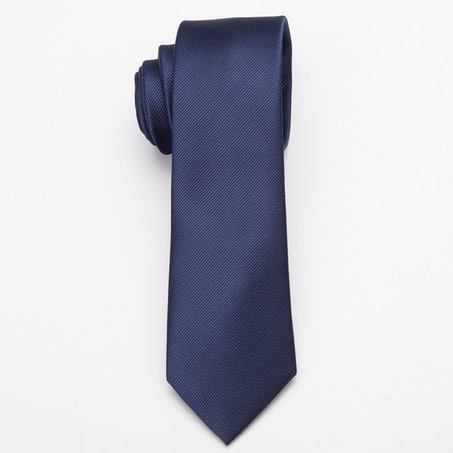 Men Skinny Polyester Tie