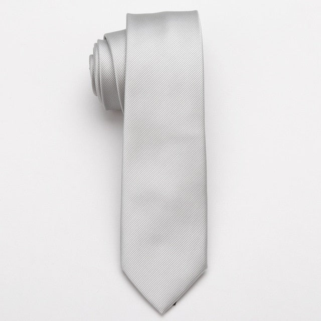 Men Skinny Polyester Tie