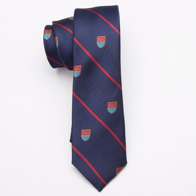 Men Skinny Polyester Tie