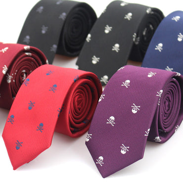 Casual Slim Skull Ties For Men