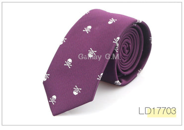 Casual Slim Skull Ties For Men
