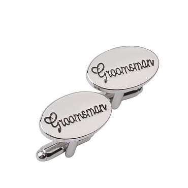 Oval Wedding Jewelry Cufflinks
