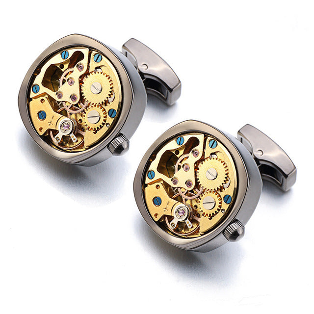 immovable Stainless Steel Cuff links