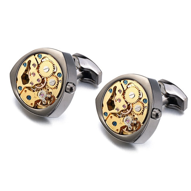 immovable Stainless Steel Cuff links