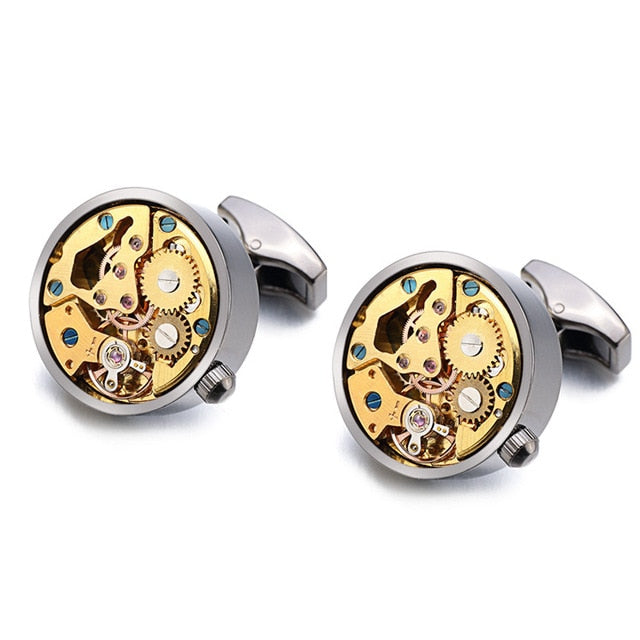 immovable Stainless Steel Cuff links