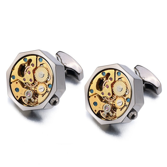 immovable Stainless Steel Cuff links
