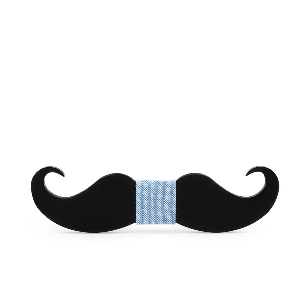 Handmade Mustache Wooden Bow Tie