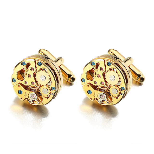 Cufflinks Stainless Steel Steampunk Gear