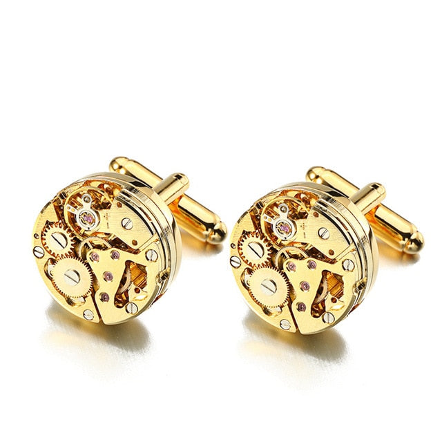 Cufflinks Stainless Steel Steampunk Gear