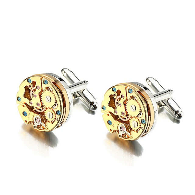 Cufflinks Stainless Steel Steampunk Gear