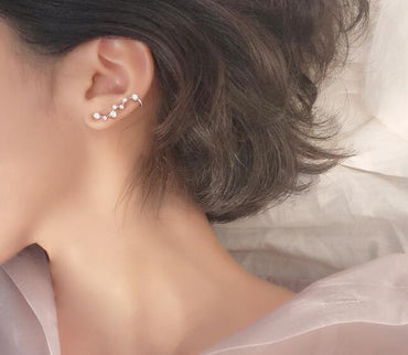 Stone Climber Cuff Clip Earrings