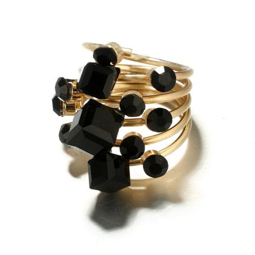 Opening Knuckle Finger Midi Rings