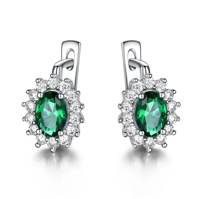 Sterling Silver Earrings Gemstone
